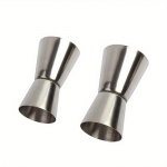 S&L Nerūdijančio plieno kokteilių plaktuvas 15/30 ml ir 25/50 ml matavimo taurelė Dvigubo tūrio gėrimų matavimo įrankis Džigeris Virtuvės įrankiai 2Pcs
