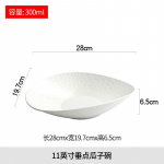 Netaisyklinga Keraminė Vakarienės Lėk&scaron;tė Balta Makaronų Dubuo Vaisių Lėk&scaron;tė Salotų Dubenys Sriubos Dubuo Desertiniai Dubenėliai Dim Sum Lėk&scaron;tės Patiekalas Užkandžių Padėklas