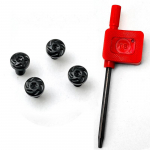 Individualizuoti 4 vnt. 1911 rankenų varžtai Nerūdijančio plieno CNC T8 Torx raktai 1911 rankenų modelio priedams white, 1 set (4 screws + 1 tool)