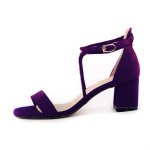 Moteri&scaron;kos basutės Madingi Sexy 5cm Žemakulniai Velvet Stripe Strip Sandalai Biuro pompos Stori auk&scaron;takulniai Raudoni Vestuviniai Batai 42