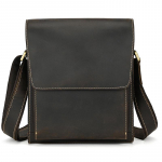 Vyri&scaron;ka natūralios Crazy Horse odos kurjerių krep&scaron;ys - Stilinga rankinė per petį iPad plan&scaron;etiniam kompiuteriui