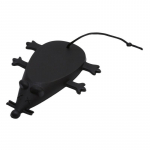 Silikoninės guminės pelės durų stabdiklis plei&scaron;to naujovė Kalėdų gimtadienis mėlyna