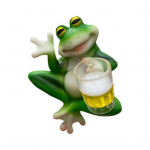 Miniatiūrinė varlės figūrėlė sodui, geriančios varlės statulėlė, vazono apkabintojas, dervos varlės dekoracija gėlių vazono kra&scaron;to dekorui, balkonui, kiemui C