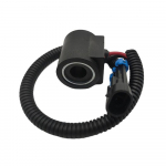 Solenoidinio vožtuvo ritė su jungtimi Bobcat krautuvams 6309311 6671025 12V