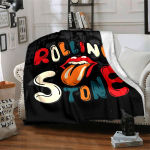 1 vnt. Rolling Stone flanelinis pledas [Jaukus metamas pledas] Sofai, lovai, kelionėms, stovyklavimui, svetainei, biurui, sofai, kėdei ir lovai 130&times;150cm white
