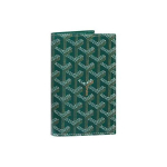GOYARD Grenelle pilnai margintas monogramomis piniginė su atvartu ir ki&scaron;enėle Odinė karvės odos Pasų dėklas Unisex Žalia Gift Set(Basic Set+Box+Shopping Bag) žalia