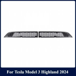 Priekinių grotelių apsauginių grotelių įdėklai tinklelis, skirtas Tesla Model Y Model3 Highland 2024 Priedai Oro įleidimo angos ventiliacijos angos dangčio buferio tinklelio filtras