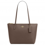Coach Rankinė-tote Signature drobė Ruda oda Didelės talpos Kasdieniam važinėjimui CW395-IMV2R Basic Set (Bag+Dust Bag)