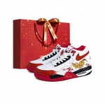 Nike Flight Legacy Akimirksnio Turto CNY Amortizacija Neslystantis Vidutinio Auk&scaron;čio Senoviniai Krep&scaron;inio Batai Vyri&scaron;ki Raudoni Balti BQ4212-100(team488-) 43