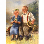 Pilnas apvalus gręžtuvas 5D &bdquo;pasidaryk pats&ldquo; deimantinis dažymas Meilė senam siuvinėjimui kryželiu 20X30CM
