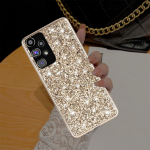 Prabangus Bling Glitter telefono dėklas, skirtas Samsung Galaxy S23 S22 S21 FE Ultra Plus A14 A23 A33 A53 A73 A22 A32 A53 A72 A12 A51 M23 M32 4G 5G mink&scaron;tas TPU dangtelis Samsung Galaxy S21 FE auksas