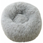 Prabangus pūkuotas itin didelis &scaron;unų lova Skalbiama apvali naminių gyvūnėlių sofa kačių lova Kilimėlis &scaron;unų pagalvė pagalvėlė augintinių lova 80CM