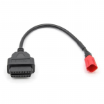 I&scaron; naujo nustatyti gedimo kodo laidą motociklams nuo 16 kontaktų iki 6 kontaktų OBD2 diagnostikos testo skaitytuvo USB sąsajos kabelio adapterio jungtis