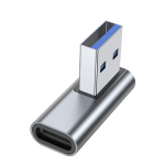 USB 3.0 į Type-C adapteris, aliuminio lydinio jungties keitiklis, skirtas ausinėms, duomenų kabelis, USB ventiliatoriaus pelė UP juoda