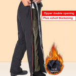 Žieminės storos vilnos &scaron;iluminės laisvalaikio kelnės lauko žygiams žygiams kopti į kalną kelnės kelių ki&scaron;enių medvilninės krovininės kelnės XXXXL juoda