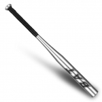 20 colių aliuminio lydinio sutir&scaron;tinto beisbolo lazdos Softball treniruočių priedas Didelio kietumo beisbolo lazdos lauko savigynos įranga 20inch sidabras