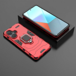 Smūgiams atsparus &scaron;arvuotas telefono dėklas Xiaomi Redmi Note 13 Pro 5G Pro+ Plus Redmy Note13 4G telefonui su magnetiniu žiediniu stovu, galinis dangtelis Redmi Note 13 4G tamsiai mėlyna