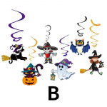 6 vnt. nuo lubų kabančių sūkurių Helovino vakarėlio pakabinama dekoracija Namų siaubo namų festivalio vakarėlio reikmenys &bdquo;Pasidaryk pats&ldquo; renginio vakarėlio ornamentas A