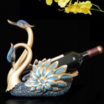 Gulbės Raudonojo Vyno Stovas Svetainės Stovas Montuojamas Sandėliavimo Stovas Ornamentai Kūrybinga Europieti&scaron;ka Vyno Spintelė Baro Dekoracija Vestuvių Dovana