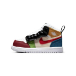 Jordan Air 1 Mid Alt SE GC Neslystantys Smūgius Sugeriantys Patvarūs Vidutinio Auk&scaron;čio Retro Krep&scaron;inio Batai Kūdikio Sportbačiai Balti Raudoni DR6961-100 23.5