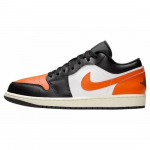 Air Jordan 1 Low Shattered Backboard 553558-081 Vyri&scaron;kas dydis EU 47.5 juoda/oranžinė