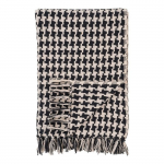 Plaid noir et beige 130 x 180 cm juoda