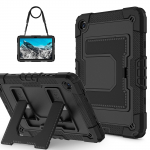 Dėklas Samsung Galaxy Tab A11+ A11 Plus 2025 11'' SM-X230 SM-X235, tvirtas &scaron;arvuotas stovas, plan&scaron;etinio kompiuterio dangtelis su dirželiu Tab A11 Plus 11inch