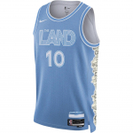 Nike Darius Garland Cleveland Cavaliers 2024/25 Miesto Edition Vyri&scaron;ki Nike Dri-FIT NBA Swingman mar&scaron;kinėliai FQ4338-449 L