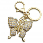 Butterfly Raktų pakabukai Žiedai Crystal Moterims Papuo&scaron;alų Krep&scaron;ys Pakabukas Automobilių Raktų Pakabukams