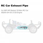 RC automobilio i&scaron;metimo vamzdžio i&scaron;metimo jungties vamzdeliai, skirti HSP HPI Redcat 1/8 Nitro RC sidabras