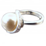 Bague Argent 'Pearl Beauty' Blanc