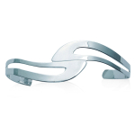 Les Tr&eacute;sors De Lily [G6330] - Bracelet Argent 'Chor&eacute;graphie' argent&eacute; - 60 mm 20 mm