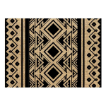 Les Tr&eacute;sors De Lily [Q4131] - Set de table toile de jute 'Boho' beige noir - 42x30 cm