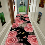 Auk&scaron;tos klasės auksinis deimantinis aksominis kilimas 3D spausdintas kilimas gyvenamasis kambarys didelio ploto kilimėliai Miegamojo kilimas Modernus namų poilsio kilimėlis 60x300cm