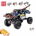 MOULD KING 18006 Techninis pikapas, automobilio pastatymo modelis APP Motorizuotas mai&scaron;tininkas vilkikas Statybinės kaladėlės plytos vaikams &bdquo;pasidaryk pats&ldquo; žaislai, dovanos