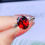 Bella Box Fashion Egg Red Forma Temperamentiniai pir&scaron;tų žiedai moterims Paprasti stilingi mergaičių žiedai &Scaron;okių vakarėlis Kasdieniai Ne&scaron;iojami Įvairūs moteri&scaron;ki papuo&scaron;alai Adjustable Opening balto aukso spalvos/raudona