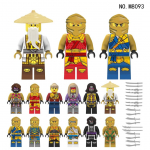 38 stilių nindzių minifigūrėlės statybiniai blokeliai lėlės Nindzė su ginklų figūrėlėmis, plytos, žaislai vaikams