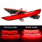 Tinka Subaru Forester 2008-2017 Viena pora auk&scaron;tos kokybės automobilio galinio buferio stabdžių žibintai juodos ir raudonos lę&scaron;ių vairavimo LED galinis stabdymo žibintas raudona