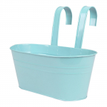 Pakabinami gėlių vazonai su nuimamu dvigubu kabliu metaliniu kibiru, skirtu turėklų tvorai balkono sodo dekoravimui 6