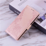 Odinis atverčiamas telefono dėklas, skirtas iPhone Xr X Xs Max 6 7 8 Plus 14 13 Pro Max 11 12 Mini Se 2020 prabangus reljefinis piniginės laikiklio dangtelis For iPhone 13 Mini rožinio aukso spalvos