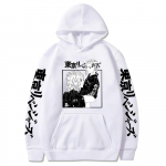 Anime figūrėlė Tokijo Revengers Hoodies Juokingi marginti megztiniai ilgomis rankovėmis vyrams Moteri&scaron;ki sportiniai drabužiai Hip Hop Sudadera drabužiai su gobtuvais XS balta