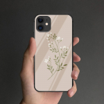 Gėlių grūdinto stiklo telefono dėklas, skirtas iPhone Samsung Galaxy OnePlus Oppo Xiaomi Redmi Note SA 7 8 9 10 11 12 13 14 20 21 22 53 Pro Max Plus Ultra iPhone 6 or 6S