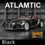 1/24 mastelio &bdquo;Bugatti Atlantic Supercar Diecast&ldquo; automobilio modelio žaislas, patraukiama atgal žaislinė transporto priemonė su garsu ir &scaron;viesa vaikams, mažiems berniukams, mergaitėms, dovanų kolekcija