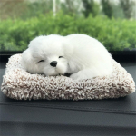 &Scaron;unys &Scaron;unų lėlės Prietaisų skydelio papuo&scaron;alai Automobilių prietaisų skydelio papuo&scaron;alai Automobiliai Dekoracija Modeliavimas &Scaron;unys Samoyed small