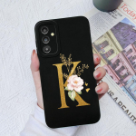 Skirtas Samsung Galaxy A03 A13 A14 A31 A50 A51 A52 A54 A71 dėklas Skystas silikoninis gėlių raidžių mink&scaron;tas dangtelis Samsung Galaxy telefono buferio krep&scaron;ių dėklai Samsung A33