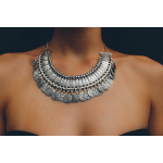 Madingi papuo&scaron;alai Bohemijos čigonų Tibeto vintažinis monetų karoliai mergaitėms ir moterims(sidabras)