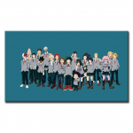Japoni&scaron;kas anime, Mano herojaus akademija, Plakatai, Komiksai, Sienų dailė, Aliejinė tapyba, Didelės rai&scaron;kos spausdinti paveikslėliai, &Scaron;eima 21cm&times;30cm NoFrame