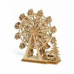 3D medinė dėlionė apžvalgos ratas dėlionės moliūgų vežimėlis, savaime surenkama karuselė, modelis &bdquo;pasidaryk pats&ldquo; žaislų medžio dirbinių rinkinys