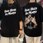Reperis Anuel Aa muzikos albumas Real Hasta La Muerte Spausdinti mar&scaron;kinėliai Mados tendencijos Hip Hop mar&scaron;kinėliai Auk&scaron;tos kokybės medvilniniai mar&scaron;kinėliai Unisex 2XL