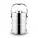 Didelės talpos izoliuotas termosas prie&scaron;piečių dėžutė nerūdijančio plieno terminio maisto konteineris suaugusiems i&scaron;kylai Bento Box ne&scaron;iojama prie&scaron;piečių dėžutė 2.8L sidabras